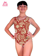 Thumbnail for Leotardo de entrenamiento Flores Roja