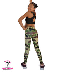 Thumbnail for Leggins deportivos estampado camuflaje - LM005