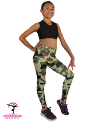 Thumbnail for Leggins deportivos estampado camuflaje - LM005