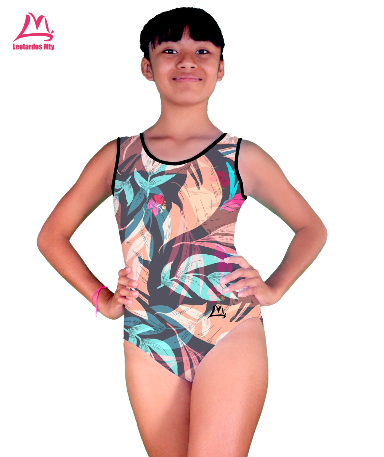 Leotardo de entrenamiento hojas