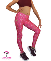 Thumbnail for Leggins deportivos estampado flores - LM013