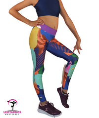 Thumbnail for Leggins deportivos estampado - LM015