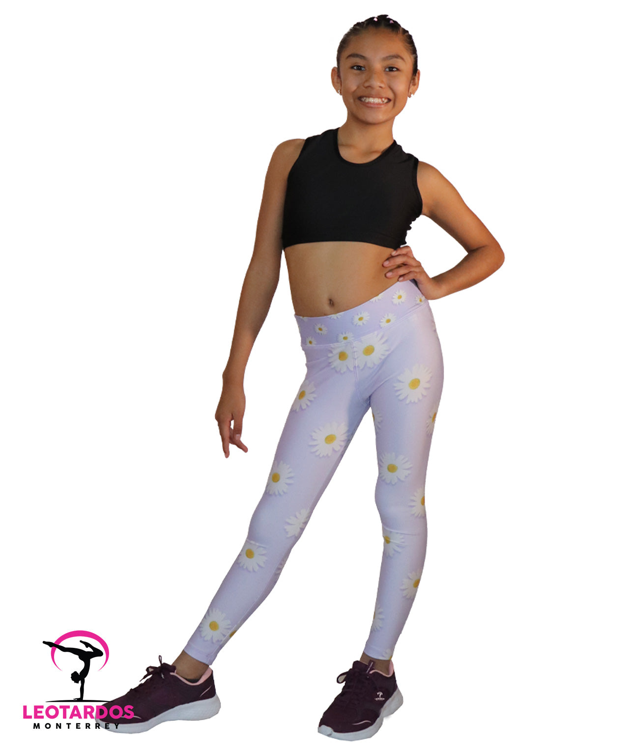 Leggins deportivos estampado flores - LM004