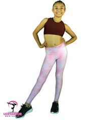 Thumbnail for Leggins deportivos estampado tie dye - LM011