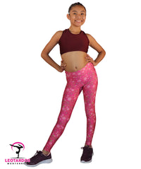 Thumbnail for Leggins deportivos estampado flores - LM013