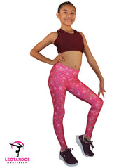 Thumbnail for Leggins deportivos estampado flores - LM013