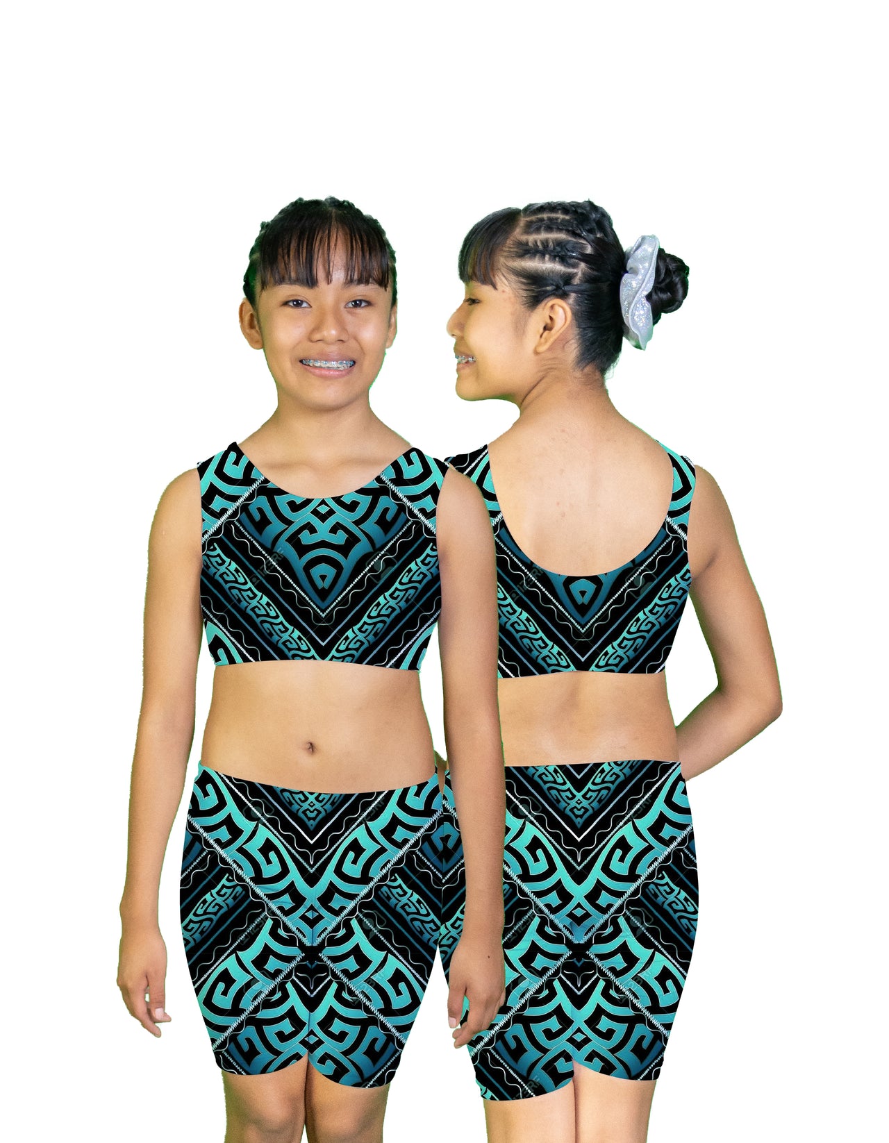 Conjunto top y short largo M004
